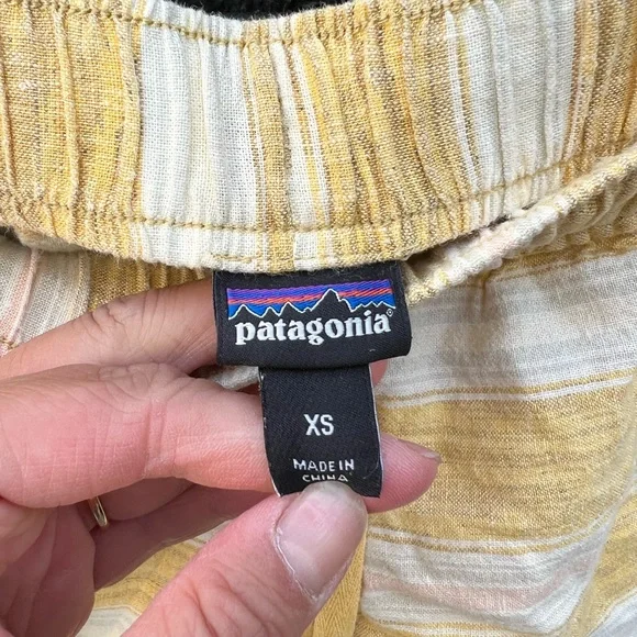Patagonia Yellow Striped Hemp Baggies - Picture 3 of 4
